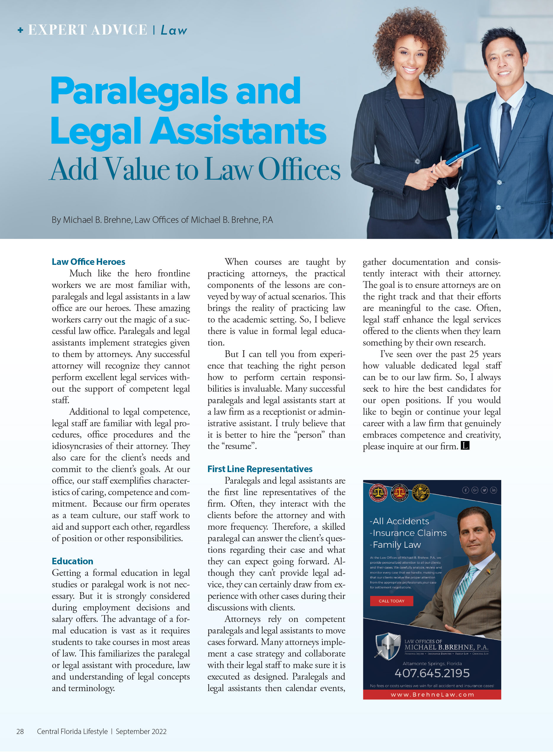 Paralegals & Legal Assistants Add Value To Law Offices