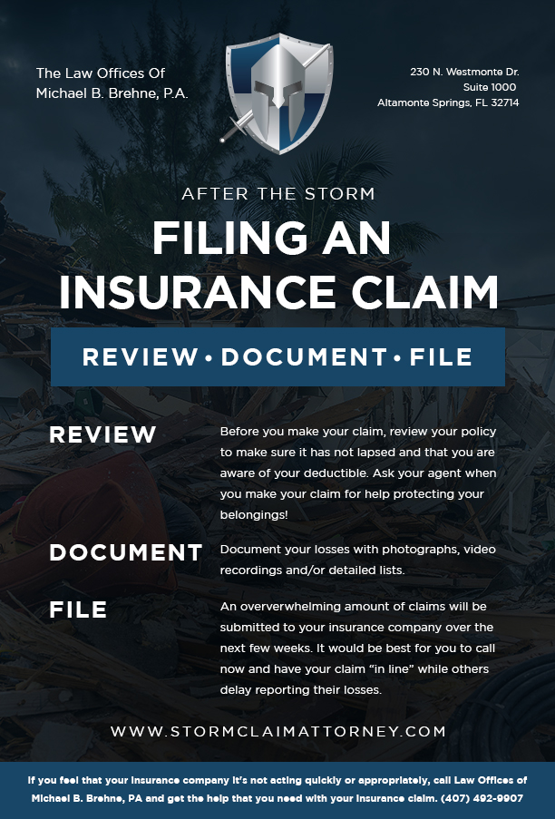 Filing An Insurance Claim After A Storm